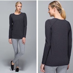 LULULEMON - Find Your Zen pocket Longsleeve Grey 6